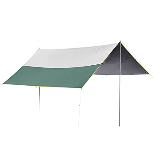 Bâche de tente imperméable pour hamac abri de camping avec poteaux