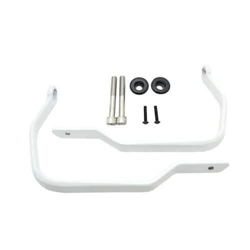 Protège-mains moto avec déflecteur blanc pour levier R1250GS et S1000XR