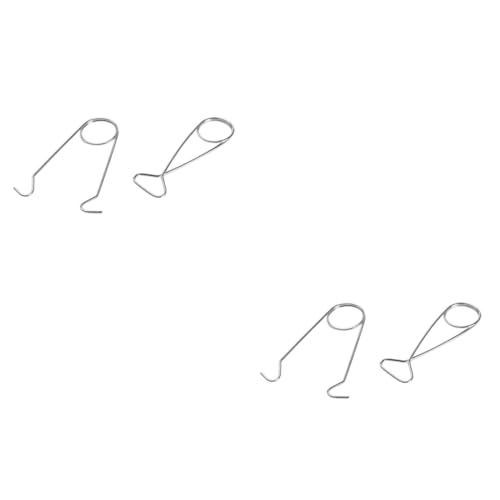 Sosoport 4 Pz gancio a tazza portavasi poggiapentola divaricatore a mascella apri bocca portabottiglie strumento per allargare le labbra dei pesci appendiabiti da esterno Silver