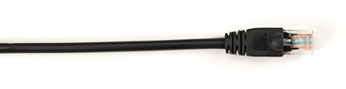 Black Box CAT6 250-MHz ���`�X�i�b�O���X�p�b�`�P�[�u�� UTP cm PVC BK 3FT 25-PK