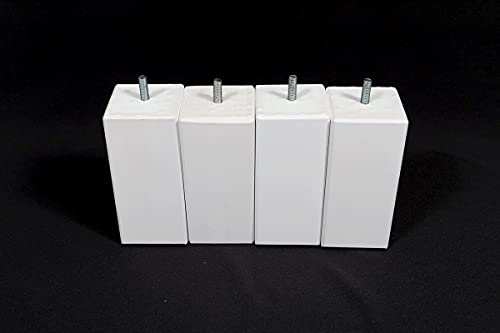 HEVEA SELECTION PDSCARRE15B Juego de 4 de Madera Blanca pies 15 cm 70 x 70 Cover