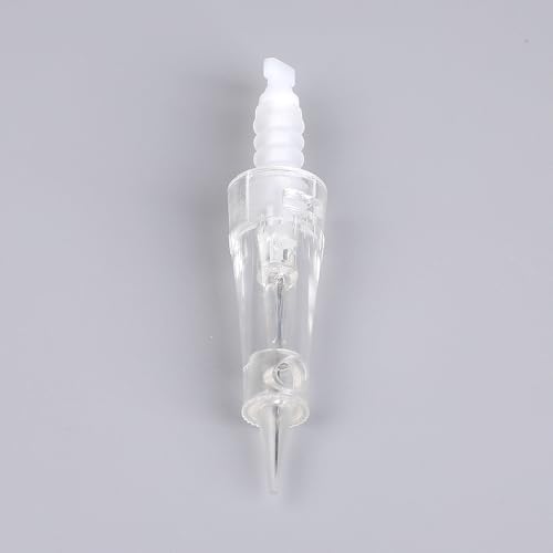 QUELLE 10 piezas Agujas Desechables de Maquillaje Permanente Bayoneta 1R/1P & 3R/3P Cartuchos para Máquina de Maquillaje Permanente de Cejas, Labios, Eyeliner