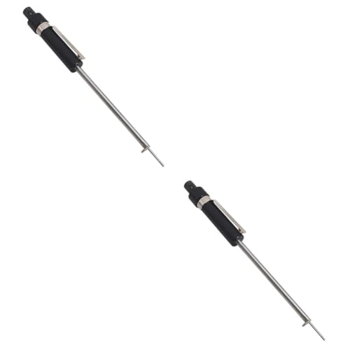 MOLUCKFU 2 Pcs Car Tools Set Brake Pad Thickness Gauge Brake Pad Detection Pen Tire Tread Depth Ruler Precision Measurement Tool