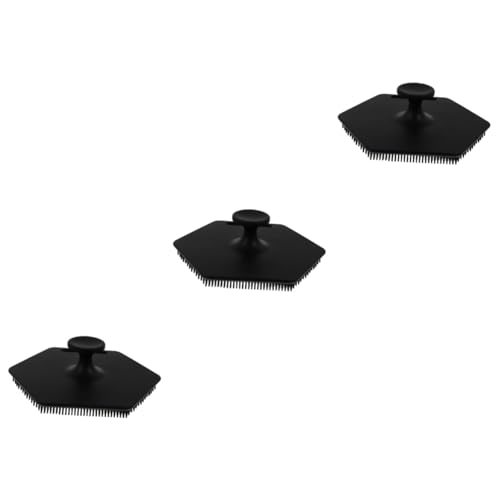 Brosse de bain silicone Healvian : lot de 3 pour corps et tête