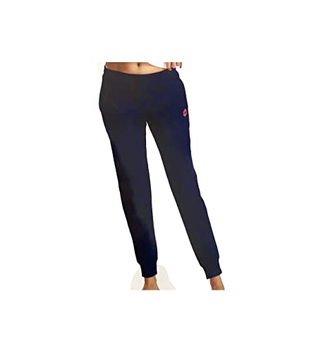 Taglia dalla S alla Taglia XL Lotto Pantalone Tuta Donna LA1012 Felpa,con Polsino al Fondo e Tasche Laterali. Nero XL