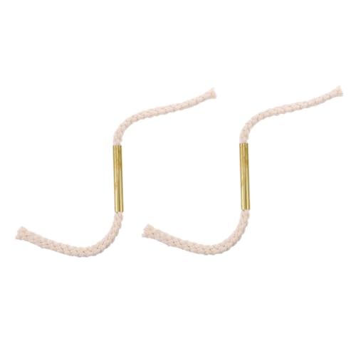HONMEET 2pcs Survival Wick Cord Outdoor Camping Ropes for Fire Ignition Aluminum Alloy Tube Windproof Long Burning Time