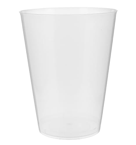 Monouso | 25 Vasos de Plástico reciclables, 250 ml, Vasos de Polipropileno Transparente, Irrompibles, Ideales para Grandes Celebraciones, Fiestas y Eventos