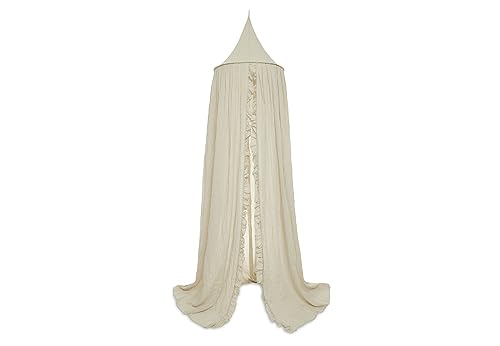 Jollein Baby Klamboe Vintage Ruffle 245 cm - Nougat