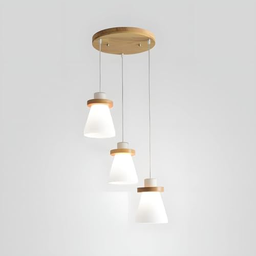 Lustre rond en grappe anti-éblouissement pour cuisine sombre