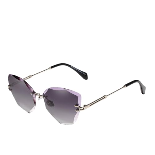 Lunettes de soleil pour femmes avec monture en alliage vintage chic