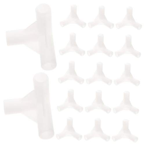 Toyvian 24 pièces Connecteurs de Tente Plastique Détachées Robustes pour Arceaux de Tente Camping Accessoires pour Pavillon Jardin et Auvent Fixation Voies et Portable