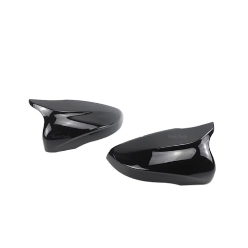 Coques rétroviseur pour Golf 6 GTI MK6 look carbone noir brillant style chauve-souris