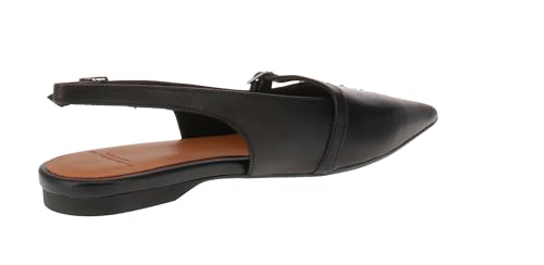 Vagabond Shoemakers Hermine Leather Slingback Flat Black EU 41 (US Women's 11) M2