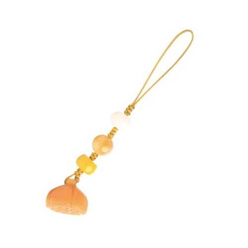 Lanière décorative pour téléphone design gousse de lotus et clés de voiture