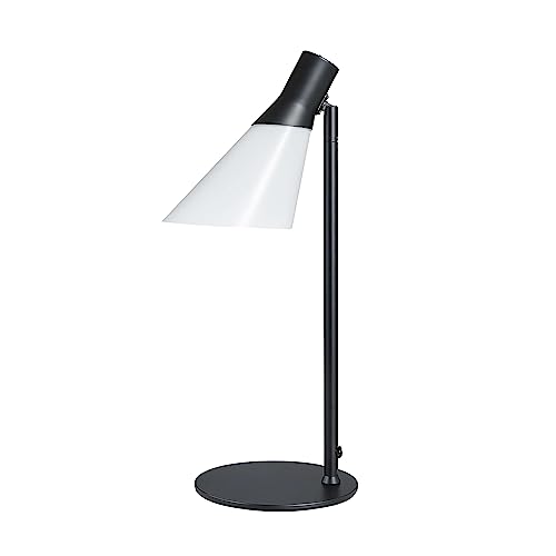 Dyberg Larsen - Tischleuchte Gent schwarz matt/opal – Metall/Glas – 40 W – Innen – dänisches Design – Modern – Licht