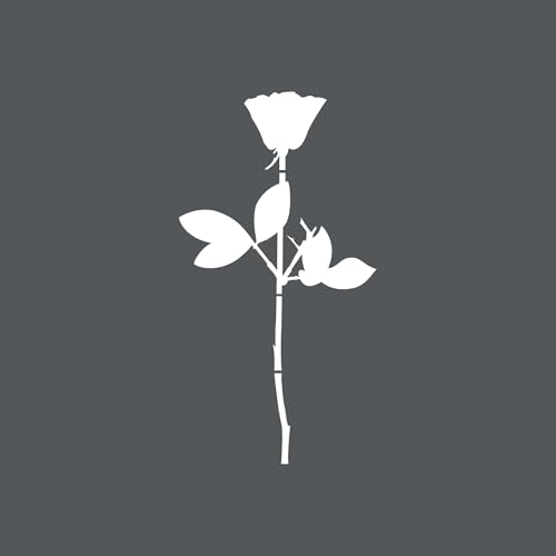 Rose Car Window Mirror Sticker Tattoo Decals Vinyl Self-Adhesive Decorative Film Depeche Mode (White, 12 cm)