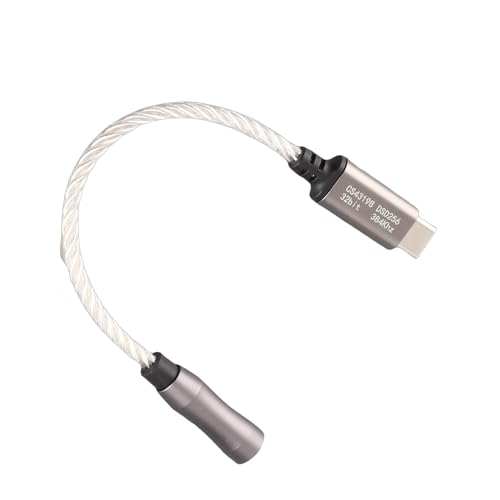 Cable DAC Tipo C a Jack para escuchar música en el PC con auriculares tradicionales 4