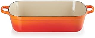 Le Creuset Signature Enamelled Cast Iron Rectangular Roasting Dish, 37 cm, 6.6 Litres, Volcanic, 201843709