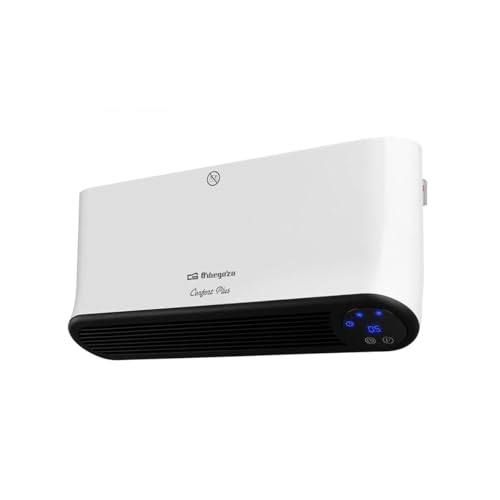 Orbegozo SP 6200 - Calefactor Split, programable, mando a distancia, 2 niveles de potencia, modo ventilador, protección sobrecalentamiento, 2000 W