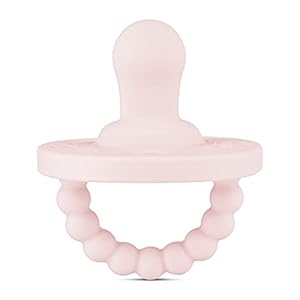 Ryan & Rose Cutie PAT Pacifier Teether (Flat, Pink)