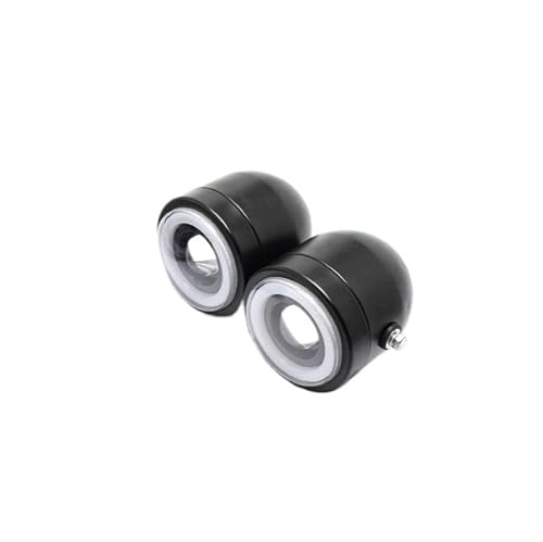 Projecteurs LED moto modifiés ronds double œil rétro galvanisés pour custom