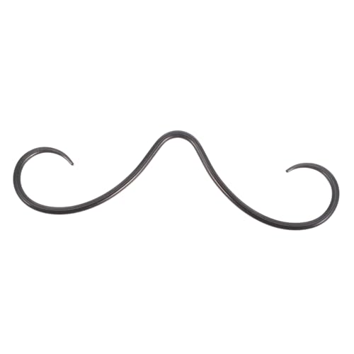 FOMIYES Joyas del Tabique Nasal Labio Bigote Semental Hélice Anillos De Tabique Nasal para Mujeres Perforación De Caracola Perforación del Cuerpo Lengua Colgado Acero Inoxidable Black