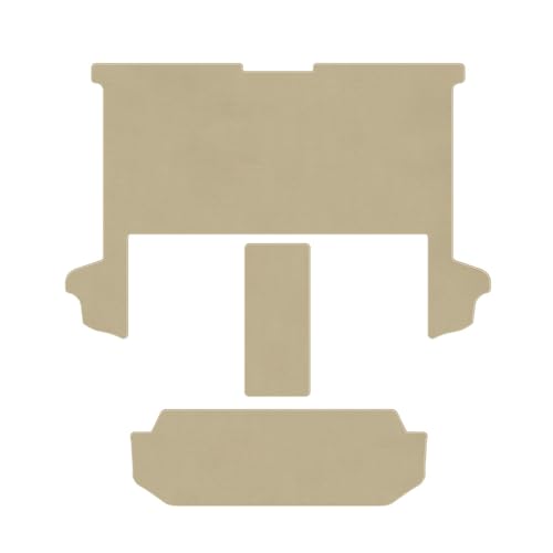 40新型アルファード / ヴェルファイア専用 Lサイズ: 2NDラグマット サイドプロテクトver. +3RDラグマット+2列目通路マット ASTERISMシリーズ(アステリズム) (ベージュ)