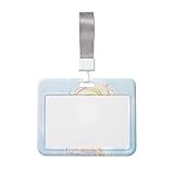 [zhandiffy] アナと雪の女王 パスケース 定期入れ Idカードケース 横型 かわいい ネームホルダー ネックストラップ 社員証 ケース クリップスト リール付き