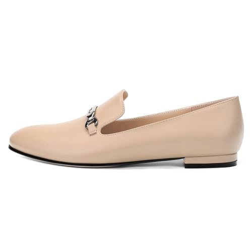 Image of Women's Loafers, Slip On Round Toe Comfortable Flats for Women Dressy and Work, Womens Business Casual Shoes