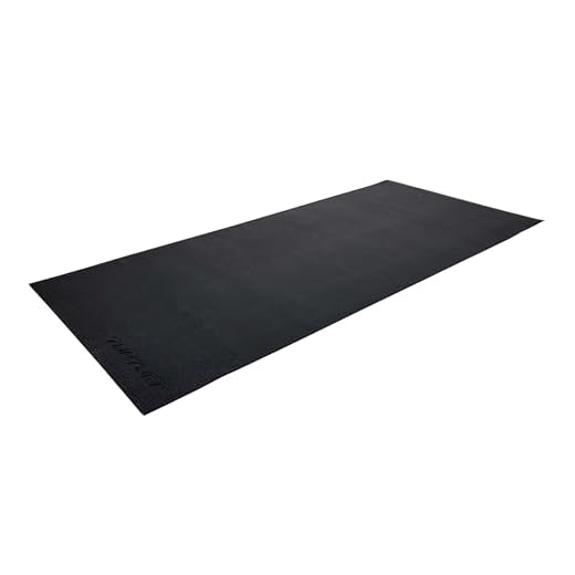 Tunturi Unisex Yoga Vloerbeschermmat, zwart, 200 x 92,5 cm