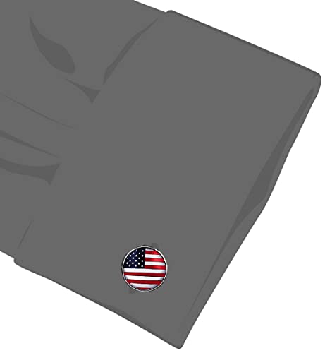 American Flag Usa Tie Bar Clip And Cufflinks Set - Silver Colored Metal Plated - Luxury Clothing Accessories (Red White Blue) #TOP4