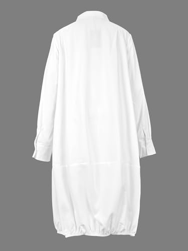 Image of UOOZEE Women's Long Sleeve Button Up Shirt Dresses Casual Loose Fit Spring Midi Dress with Pockets
