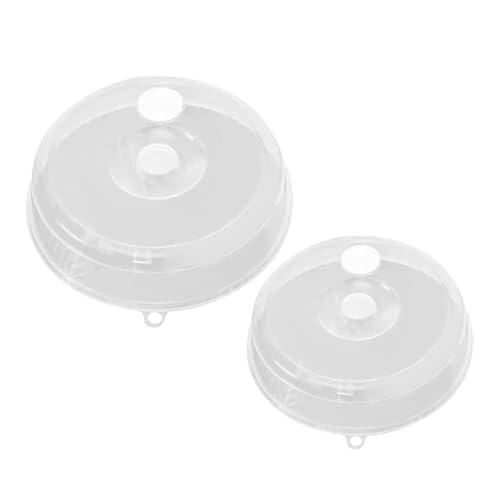 Paraschizzi per microonde, coperchio antischizzi con prese d'aria perforate, coperchio trasparente per piatti da microonde, design anti-schizzi, 23 x 5,5 cm, per alzata e forno