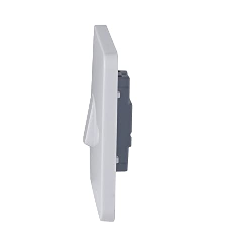Schneider Electric Lisse White Moulded - Single 2 Way Plate Switch, 10AX, GGBL1012, White, Pack of 10