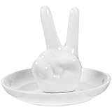 Plateau à bijoux en céramique, à la texture élégante, qui apportera une touche raffinée à votre décoration intérieure. présentoir à bagues