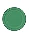 Generique - 20 Petites Assiettes en Carton Vert émeraude 18 cm