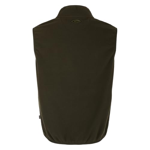 Image of Drake Waterfowl Camp Fleece Durable Moisture-Wicking Lightweight Breathable Full-Zip Casual Outdoor Hiking Vest with Pockets