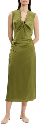 Theory Women's Side Ruched Skirt, Avocado, 0