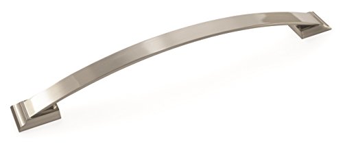 Image of Amerock | Appliance Pull | Satin Nickel | 12 inch (305 mm) Center to Center | Candler | 1 Pack | Drawer Pull | Drawer Handle | Cabinet Hardware