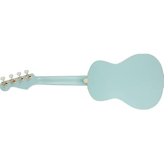Fender Avalon Ukulélé ténor Noyer Doigter Bleu Daphne - Les Beatles, Paul McCartney, John Lennon, RIngo Starr, George Harrison Fender Avalon Ukulélé ténor Noyer Doigter Bleu Daphne – Image 2