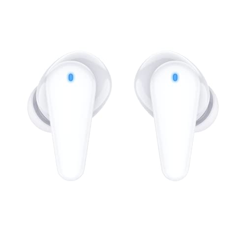 TCL Move Audio S180 - Écouteurs sans Fil avec Boîtier - Oreillettes Bluetooth Suppression Bruit Ambiant, Transmission Double Micro, Mode Transparence - Casque avec Batterie Longue Durée - Blanc Perlé