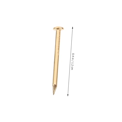 Clavos de cabeza redonda de cobre 1.2x15mm paquete de 100 para bisagras de muebles miniatura 4