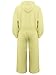 Hansber Kids Girls Fashion School Tracksuit Long Sleeve Zipper Hooded Jacket Elastic Waist Wide-Leg Pants Set Yellow 11-12 Years