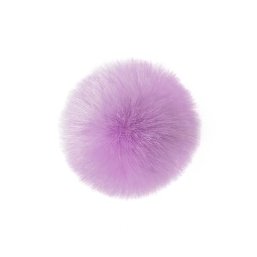 Cute Rabbit Tail Plush Brooch Lapel Pins for Women Men Fluffy Pom Poms Ball Bunny Tail Cosplay Easter Decor Costume Clothing Accessories Fashion Jewelry 80mm (Light purple)