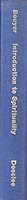 Introduction to spirituality B0007DW9P4 Book Cover