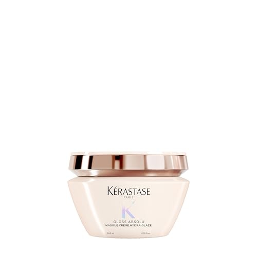 Kérastase Gloss Absolu Frizz-Glaze Cream, creme modelador antifrizz para cabelos com muito frizz, com ácido glicólico, ácido hialurônico e óleo de rosa mosqueta, 240 ml Kérastase Gloss Absolu Frizz-Glaze Cream, creme modelador antifrizz para cabelos com muito frizz, com ácido glicólico, ácido hialurônico e óleo de rosa mosqueta, 240 ml