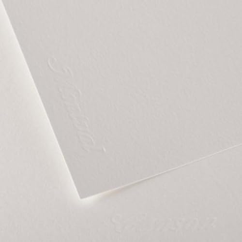 Lot de 12 Feuille Montval® 75x110 300g/m², grain fin blanc naturel