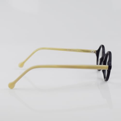 Image of Hand Made Small Vintage Round Eyeglass Frames Full Rim Acetate Glasses B002