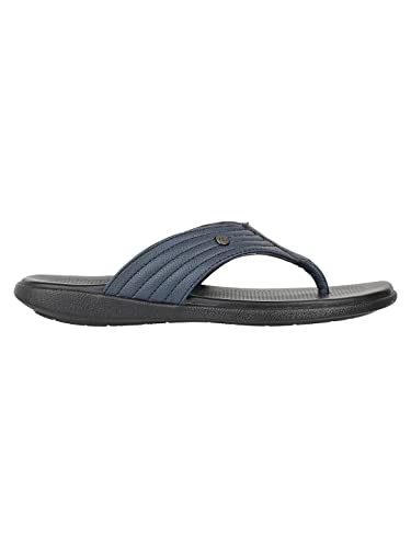 Carlton London mens Navy Men's Thong Sandals Flat Sandal