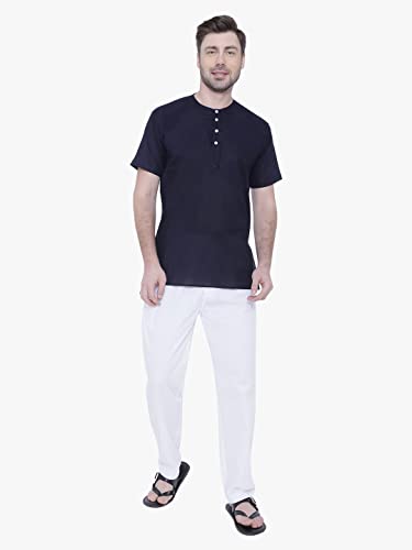 Image of Rajubhai Hargovindas Mens Casual Cotton Straight Kurta